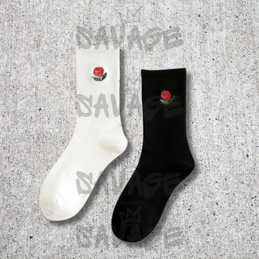 women's rose socks