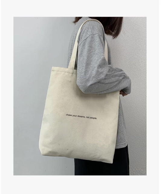 chase your dreams tote bag